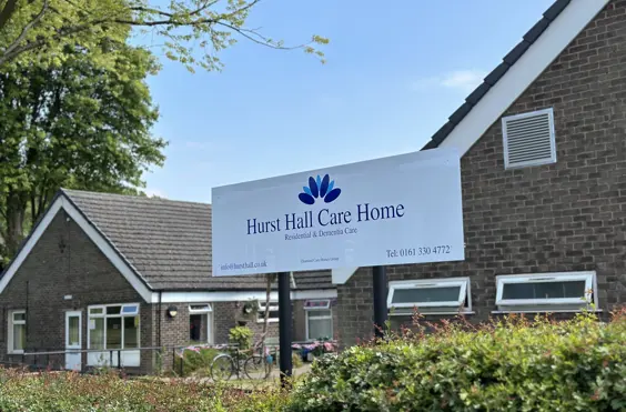 Hurst Hall - An outside view of the home