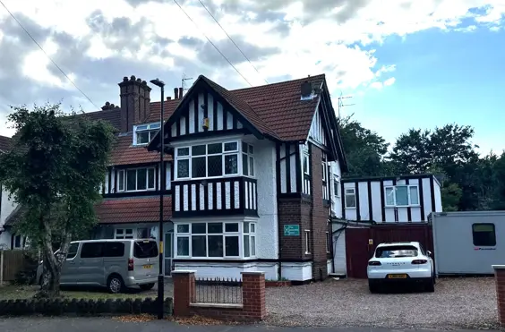 Hamilton Court - An outside view of the home
