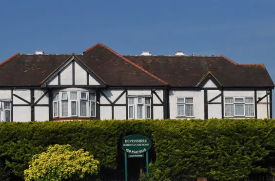 Devonshire Dementia Care Home - An outside view of the home
