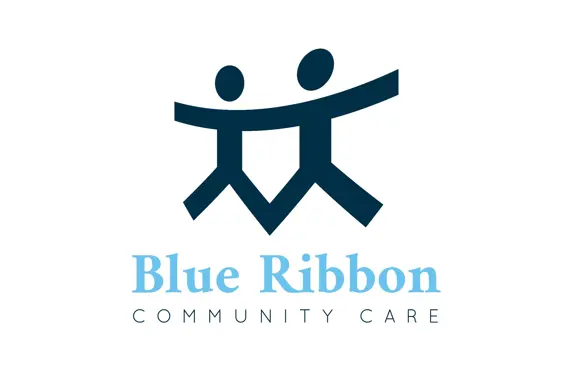 Blue Ribbon Community Care in South West London - A company logo