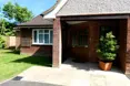 An outside view of the home