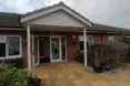 An outside view of the home