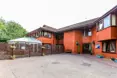 An outside view of the home