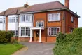 An outside view of the home